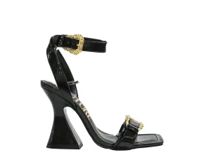 Versace Jeans Women's Black & Gold Sandal 3S36 - 40% OFF