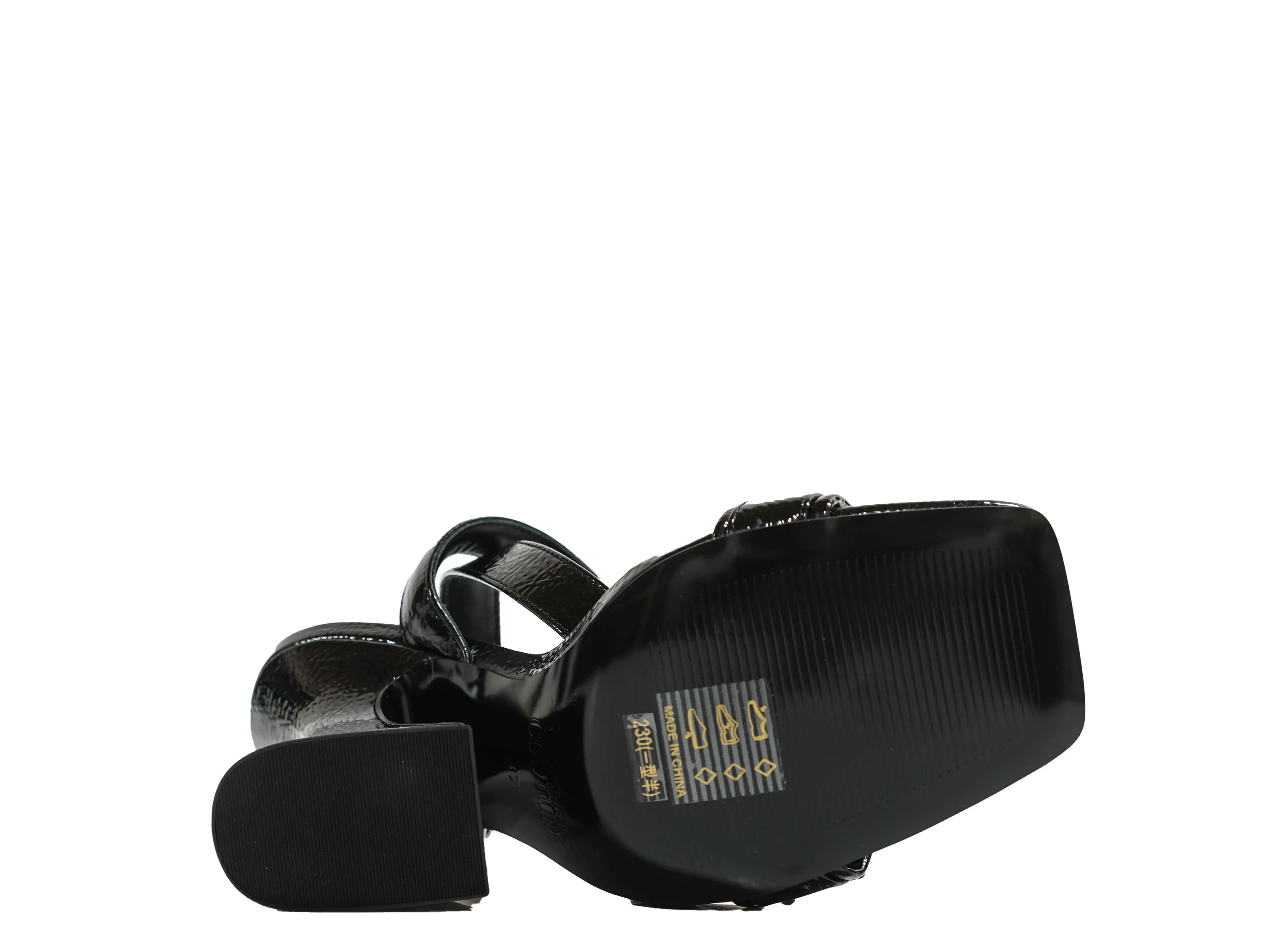 Versace Jeans Women's Black & Gold Sandal 3S36 - 40% OFF