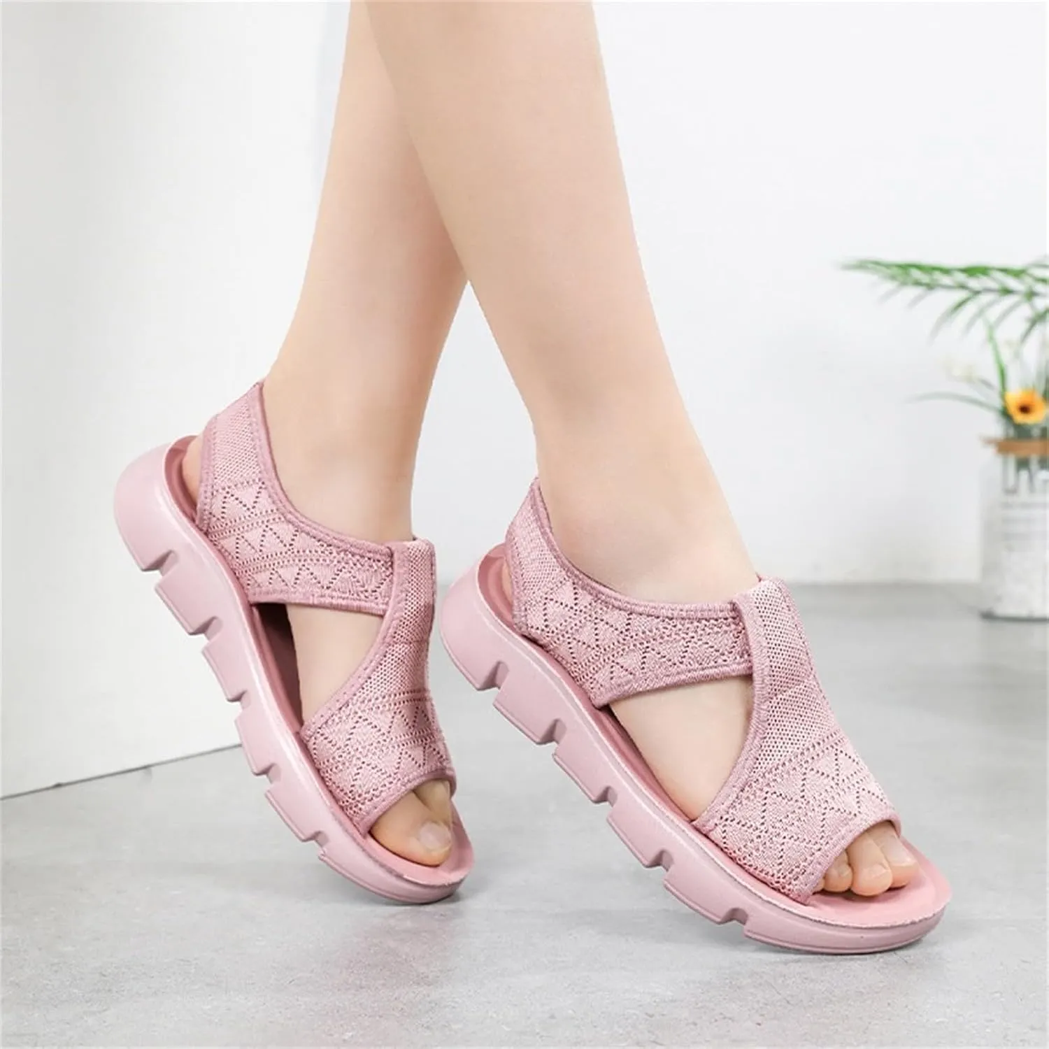 Walking Sandals for Women Arch Support Orthopedic Comfortable Platform Sandals for Plantar Fasciitis Summer Beach Shoes