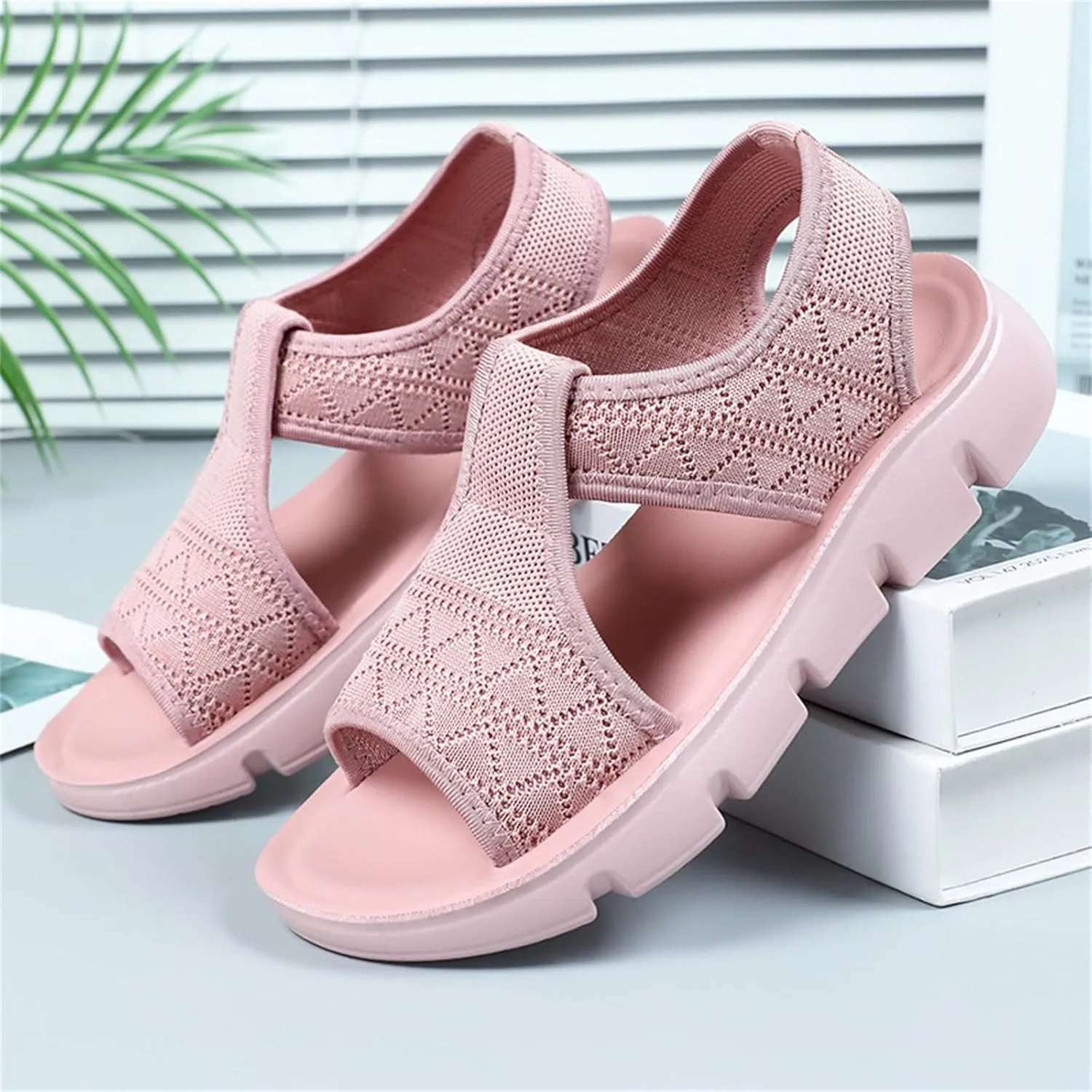 Walking Sandals for Women Arch Support Orthopedic Comfortable Platform Sandals for Plantar Fasciitis Summer Beach Shoes