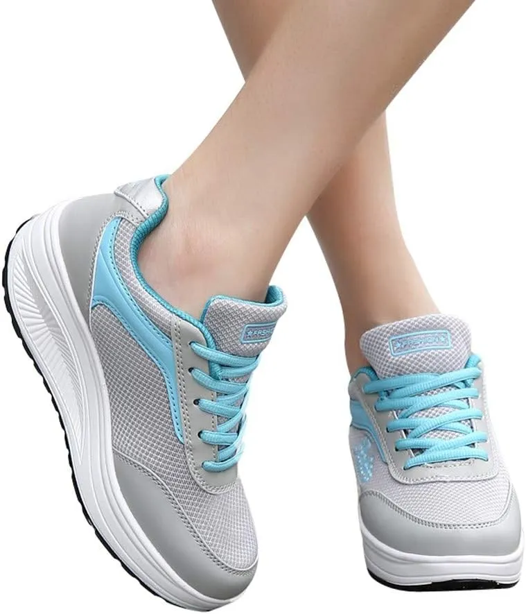 Walking Shoes Women Slip on Sneakers Fashion Non Slip Thick Bottom Breathable Comfortable Tennis Shoes