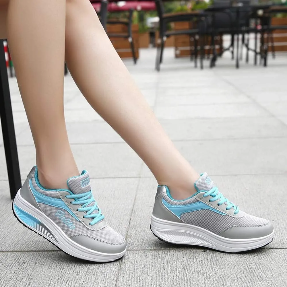 Walking Shoes Women Slip on Sneakers Fashion Non Slip Thick Bottom Breathable Comfortable Tennis Shoes