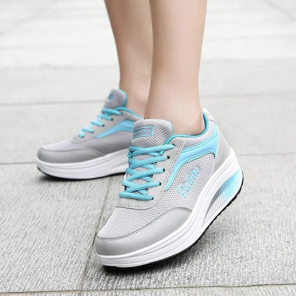Walking Shoes Women Slip on Sneakers Fashion Non Slip Thick Bottom Breathable Comfortable Tennis Shoes