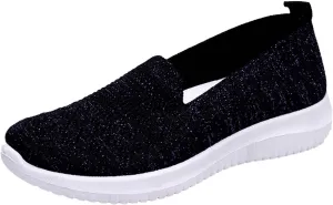 Walking Shoes Women White Slip on Sneakers for Women Womens Slip on Lightweight Casual Tennis Sneakers