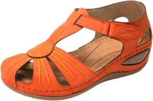 Wedge Sandals for Women Closed Toe Comfortable Dressy Shoes Summer: Platform Summer Beach Bohemia Ankle Strap Causal Outdoor Vintage Casual Hollow Out Orthopedic Comfy Gladiator Ladies