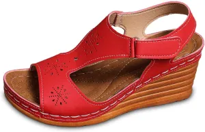 Wedge Sandals Women Closed Toe Comfortable with Massage Function Platform Sandals 2025 Summer Wedding Sandals
