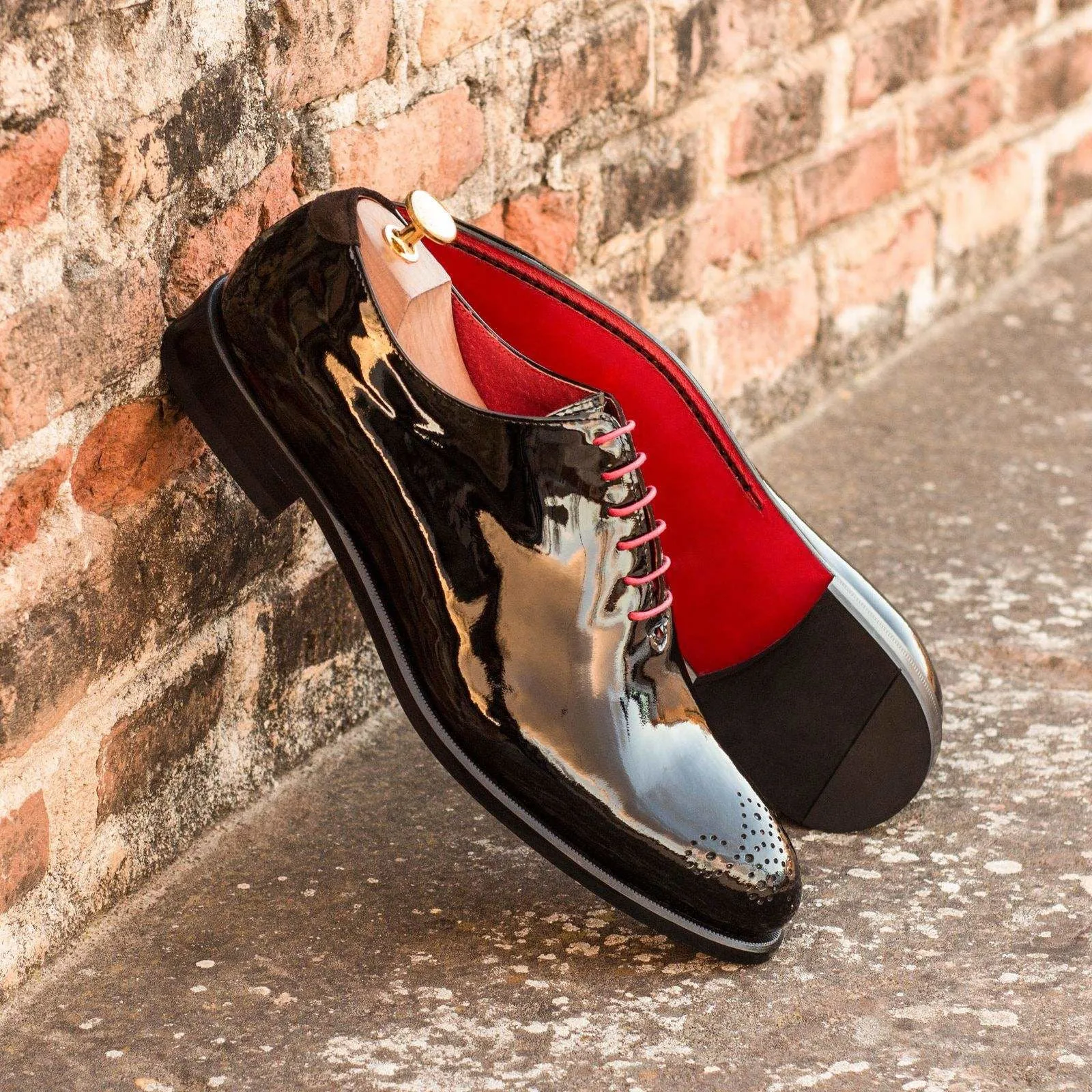 Whole Cut-Suede, Patent, Dark Brown, Black