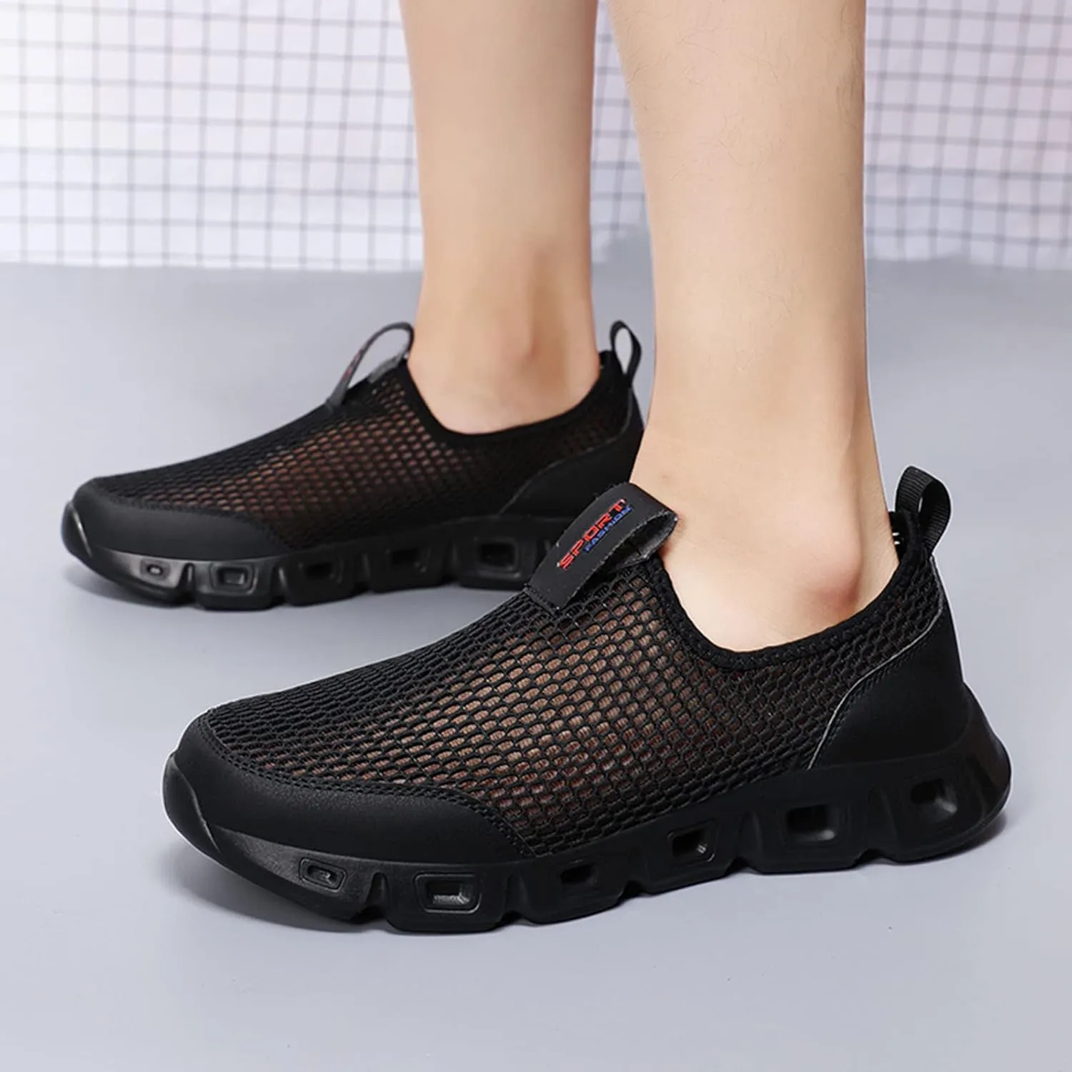 Wide Walking Shoes for Men Comfortable Lightweight Casual Walking Shoe Comfortable & Light-Weight Stretch Shoes