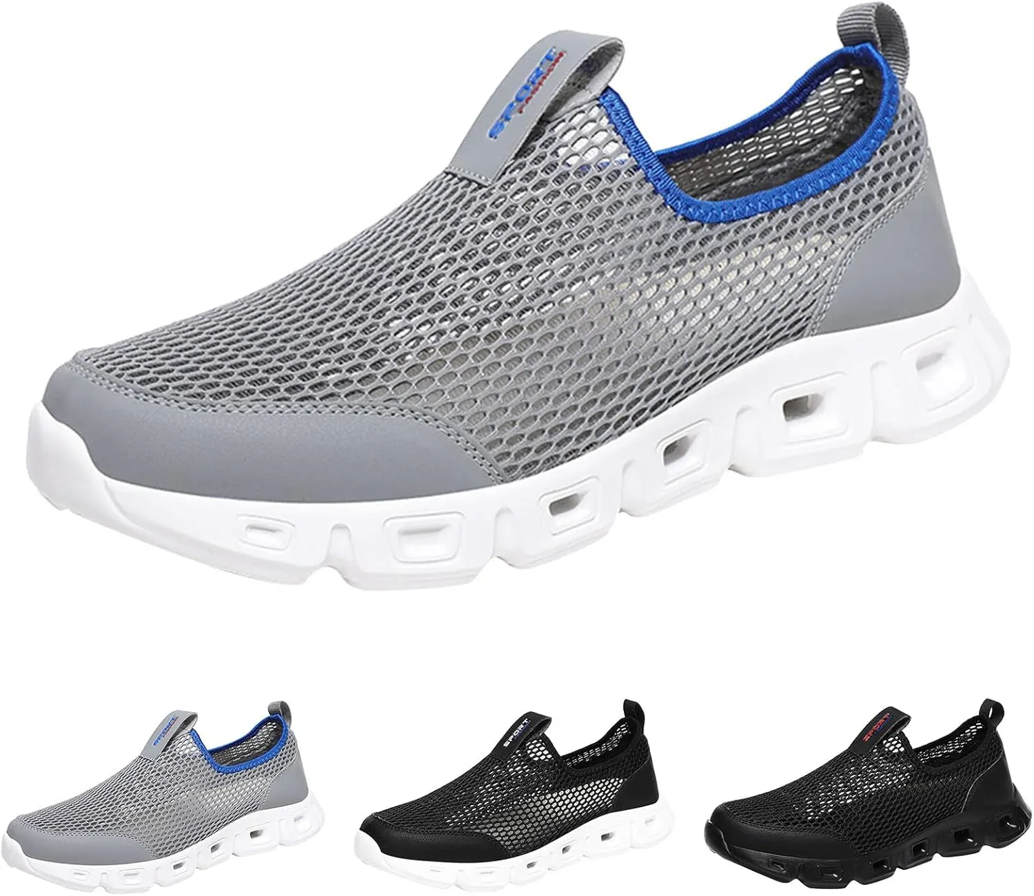 Wide Walking Shoes for Men Comfortable Lightweight Casual Walking Shoe Comfortable & Light-Weight Stretch Shoes