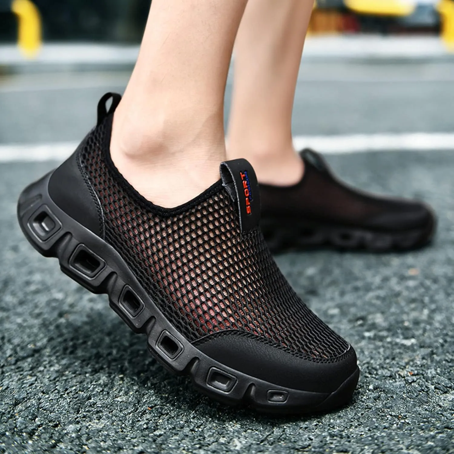 Wide Walking Shoes for Men Comfortable Lightweight Casual Walking Shoe Comfortable & Light-Weight Stretch Shoes