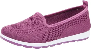 Women Casual Slip On Sneakers Lightweight Walking Shoes Comfortable Canvas Flats Non Slip Breathable Loafers
