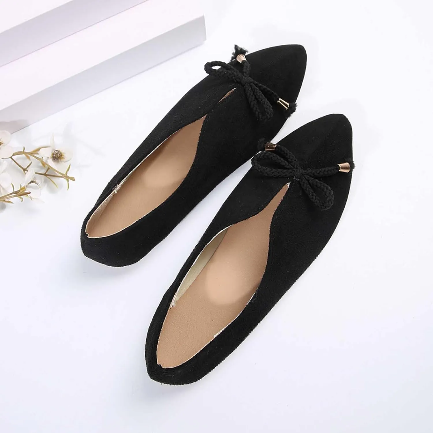 Women Pointed Toe Slip on Single Shoes Dressy Casual Office Dress Shoe Spring Summer Flats 2025 New Slip-Shoes