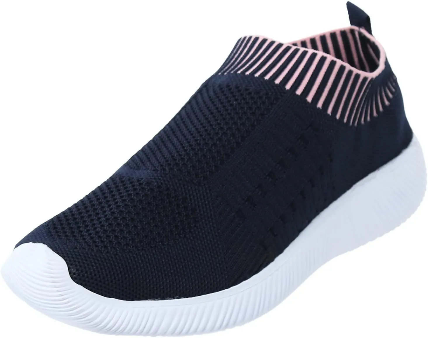 Women Slip On Sneakers Lightweight Walking Shoes Breathable Mesh Casual Comfortable Flats Non Slip Loafers