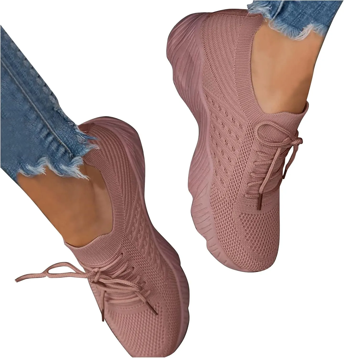Women Sneakers Breathable Casual Comfortable Lightweight Walking Shoes Slip On Running Shoes for Women