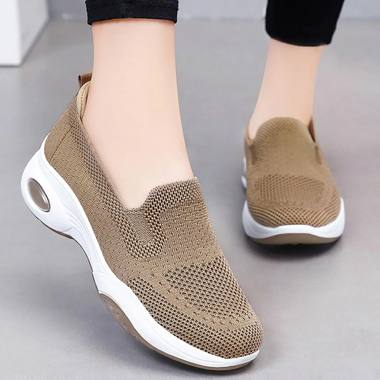 Women Tennis Sneakers Womens Casual Lightweight Flat Fashion Non Slip Comfortable Breathable Walking Shoes