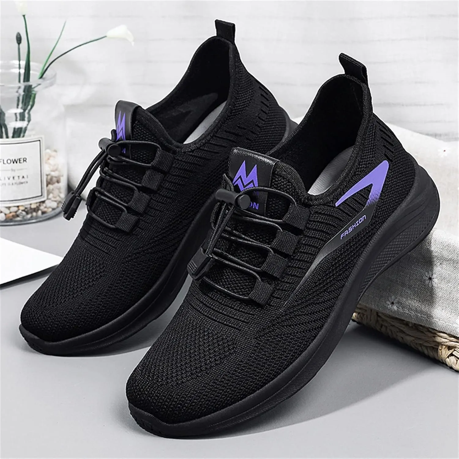 Womens Athletic Shoes Womens Walking Running Shoes Slip On Lightweight Casual Breathable Tennis Sneakers
