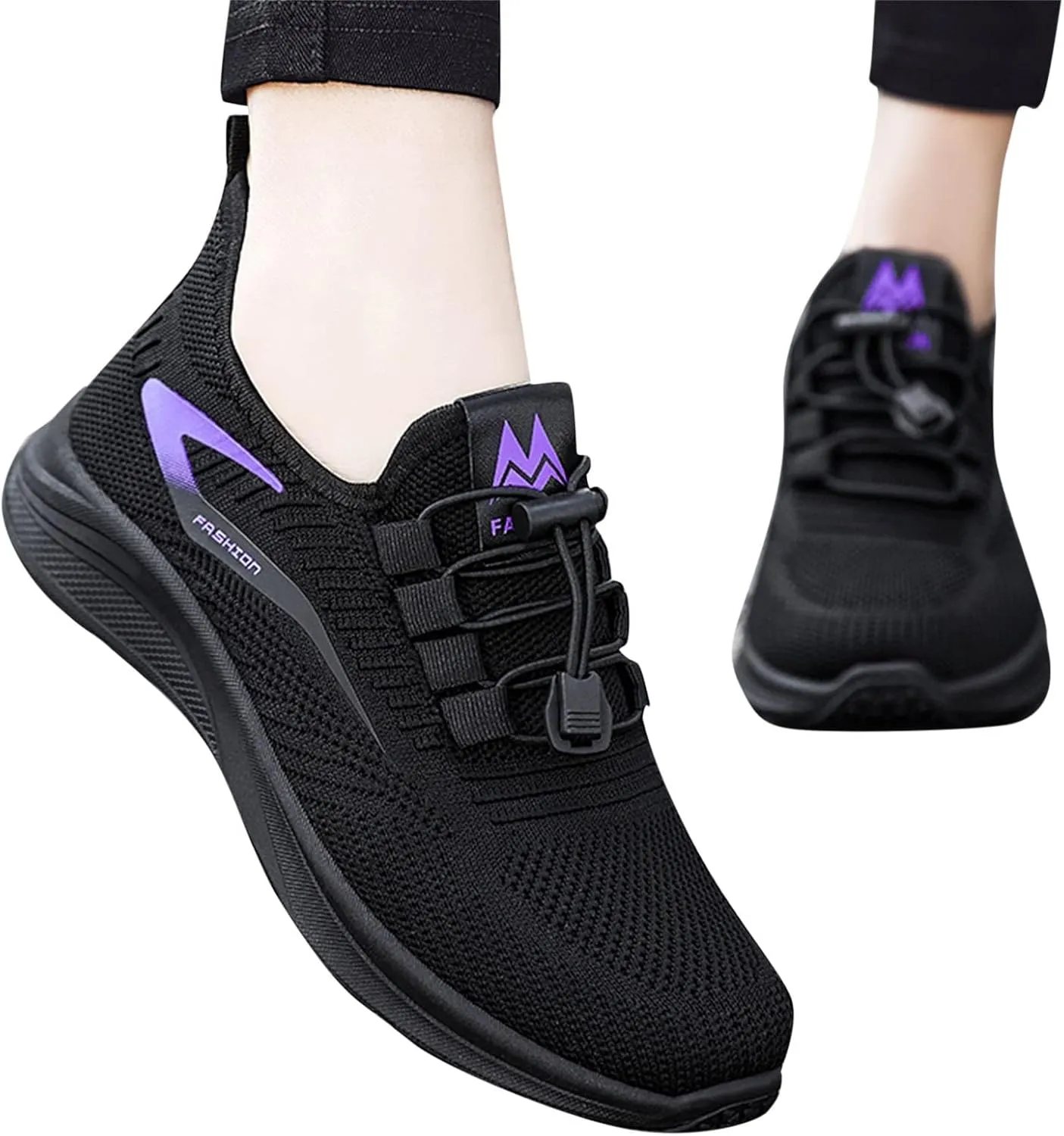 Womens Athletic Shoes Womens Walking Running Shoes Slip On Lightweight Casual Breathable Tennis Sneakers