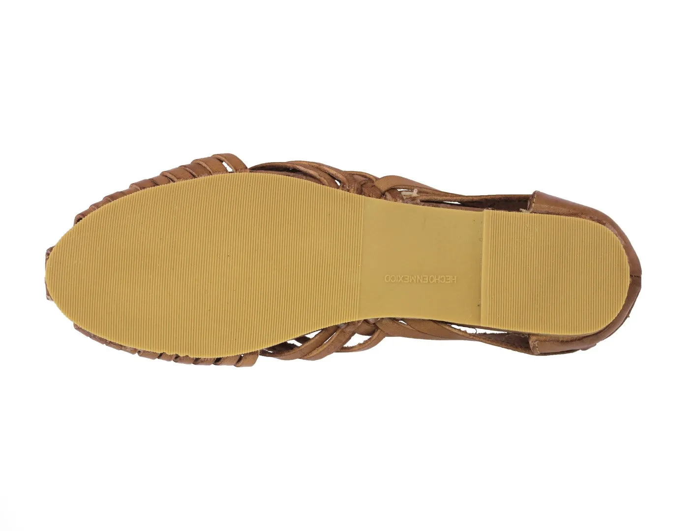 Womens Authentic Huaraches Real Leather Sandals Light Brown - #110