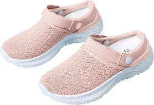 Women's Backless Slip on Mesh Sneakers Shoes Mens Running Shoes Walking Women's Casual Shoes Black Platform Sneaker Tennis Shoe Loafers Casual Slip On