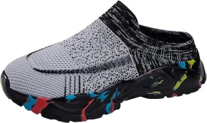 Women's Backless Walking Sneakers Summer Slip-on Non Slip Work Shoes Women Dressy Slip On Shoes Casual Chunky Sneakers Red Tennis Shoe Casual Loafers