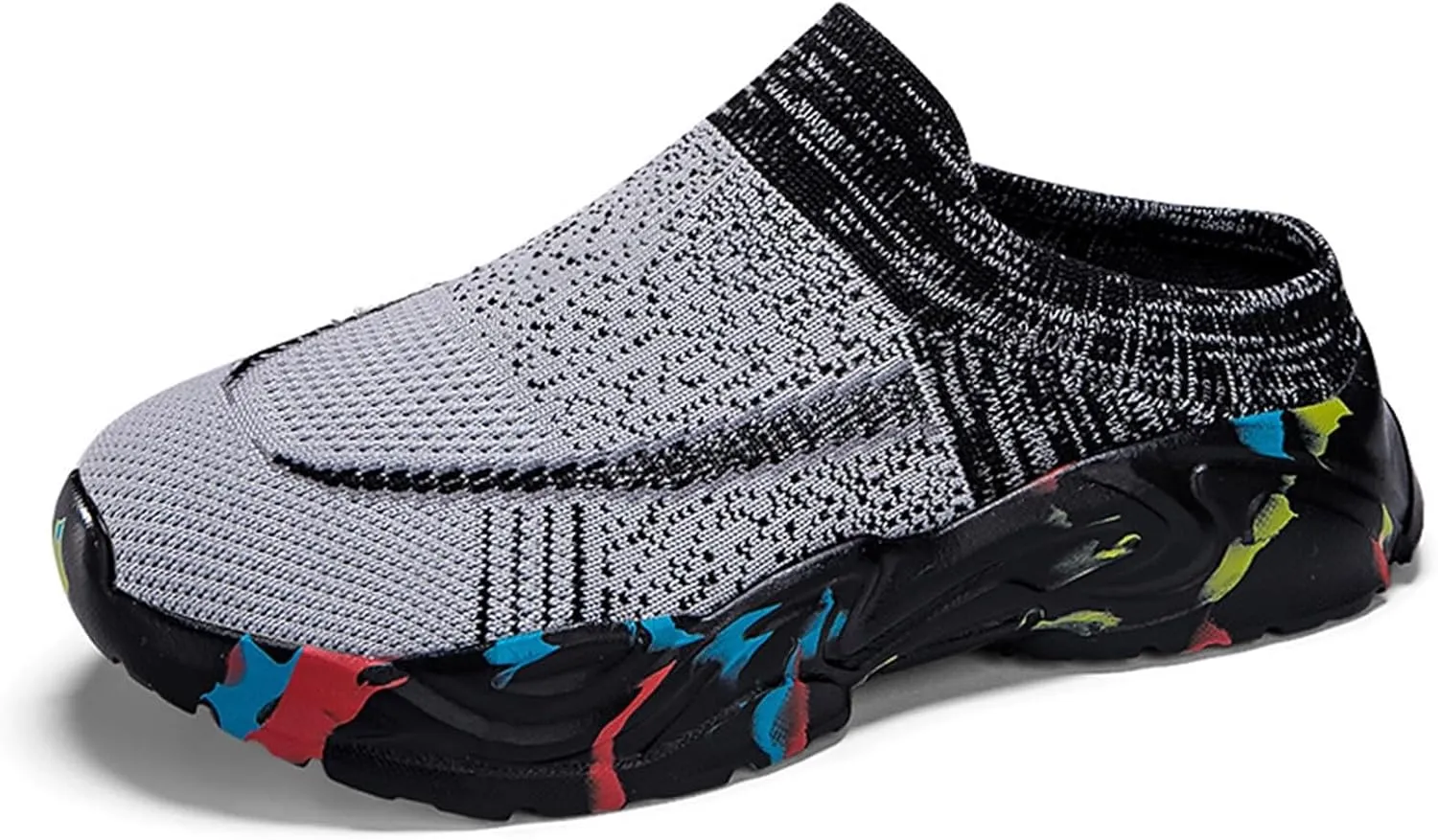Women's Backless Walking Sneakers Summer Slip-on Non Slip Work Shoes Women Dressy Slip On Shoes Casual Chunky Sneakers Red Tennis Shoe Casual Loafers