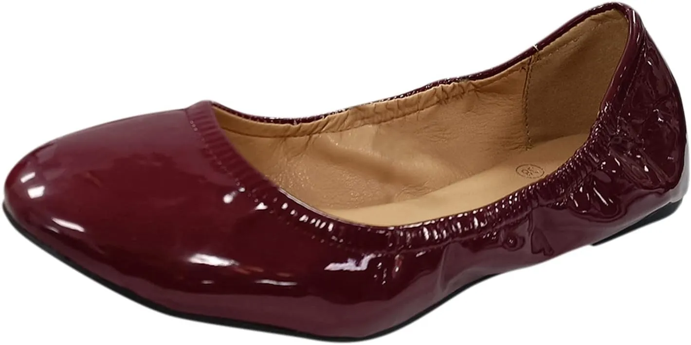 Women's Ballet Flat Flats with Breathable Eyelets Pointed Toe Casual Comfort Slip on Comfortable Walking Shoes