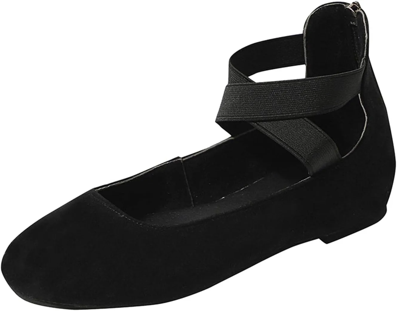 Women's Battle Flat Shoes Comfortable Slip on Casual Breathable Knitted Dressy Work Office Pointed Toe Classic Trendy Box