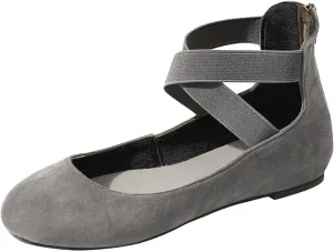 Women's Battle Flat Shoes Comfortable Slip on Casual Breathable Knitted Dressy Work Office Pointed Toe Classic Trendy Box