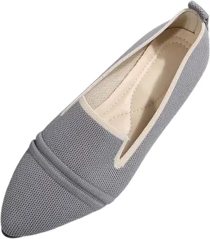 Women's Breathable Comfortable Pointed Toe Casual Shoes for Spring Summer Fashion Flat Walking Slip On Loafers