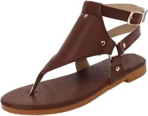 Women's Breathable Sandals Yoga Mat Beach Sandals Adjustable Ankle Strap Flip Flops Versatile Walking Sandals