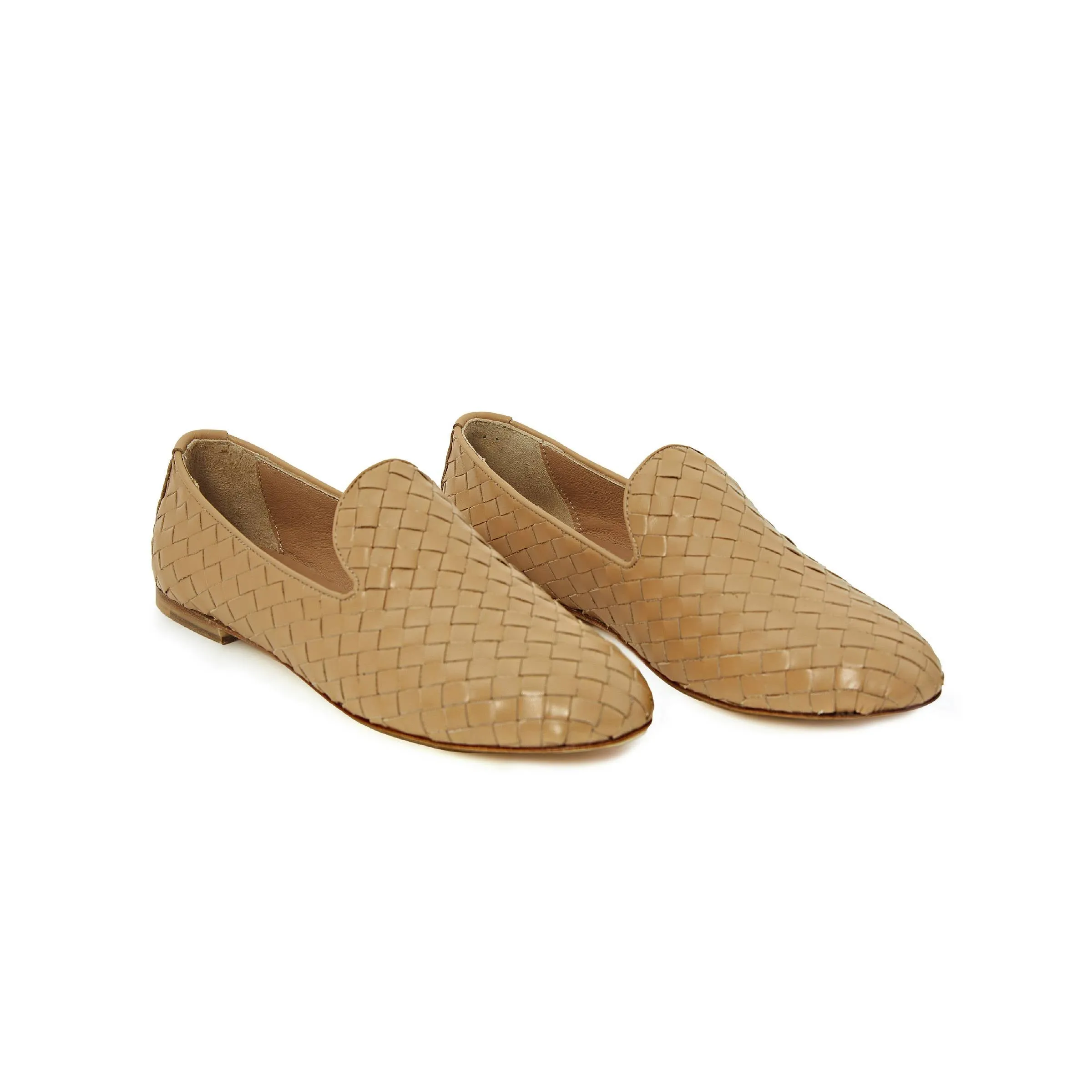 Women's Calf Leather Handmade Flats W3006