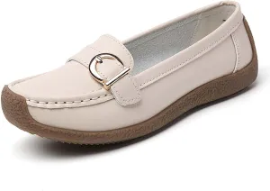 Women's Casual Comfortable Slip On Shoes Softsole Flat Walking Loafers for Daily Wear with Jeans Skirts Spring