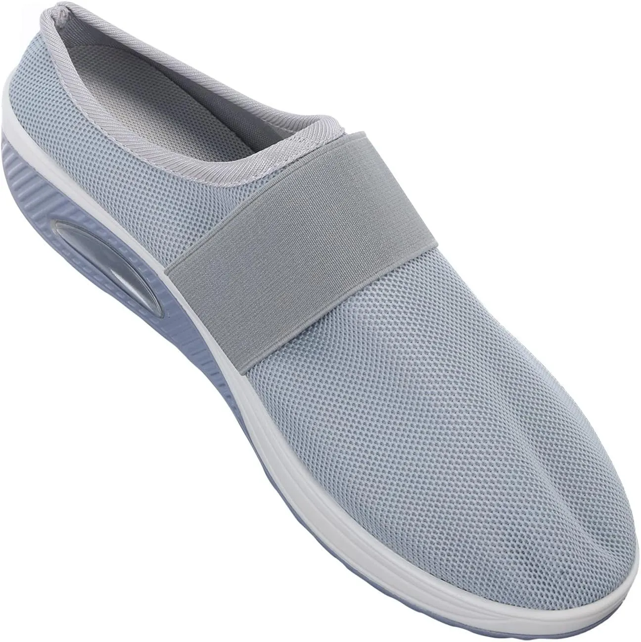 Women's Casual Slip on Half Shoes Breathable Womens Tennis Shoes Mesh Ladies Shoes Casual Black Sneakers Slip On Tennis Shoe Loafers Dress Shoe
