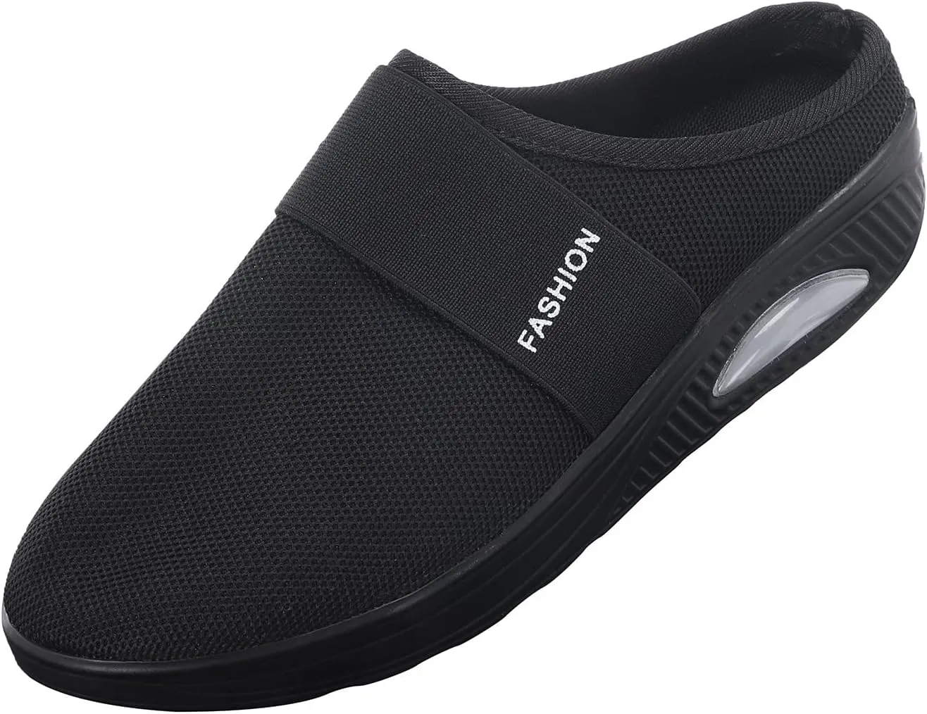 Women's Casual Slip on Half Shoes Breathable Womens Tennis Shoes Mesh Ladies Shoes Casual Black Sneakers Slip On Tennis Shoe Loafers Dress Shoe