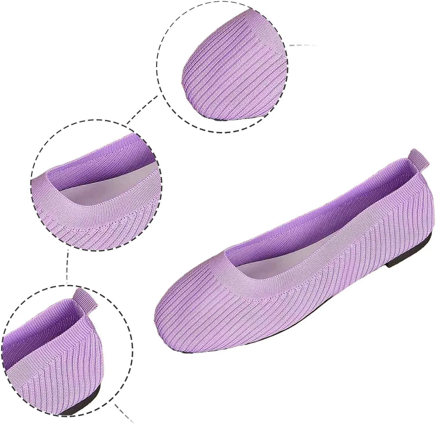 Women's Casual Slip On Loafers Breathable Comfortable Flat Shoes for Daily Wear with Jeans Shorts Pants Spring