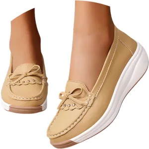 Women's Casual Slip On Loafers Comfortable Lightweight Soft Sole Flat Shoes for Daily Wear Work and Leisure