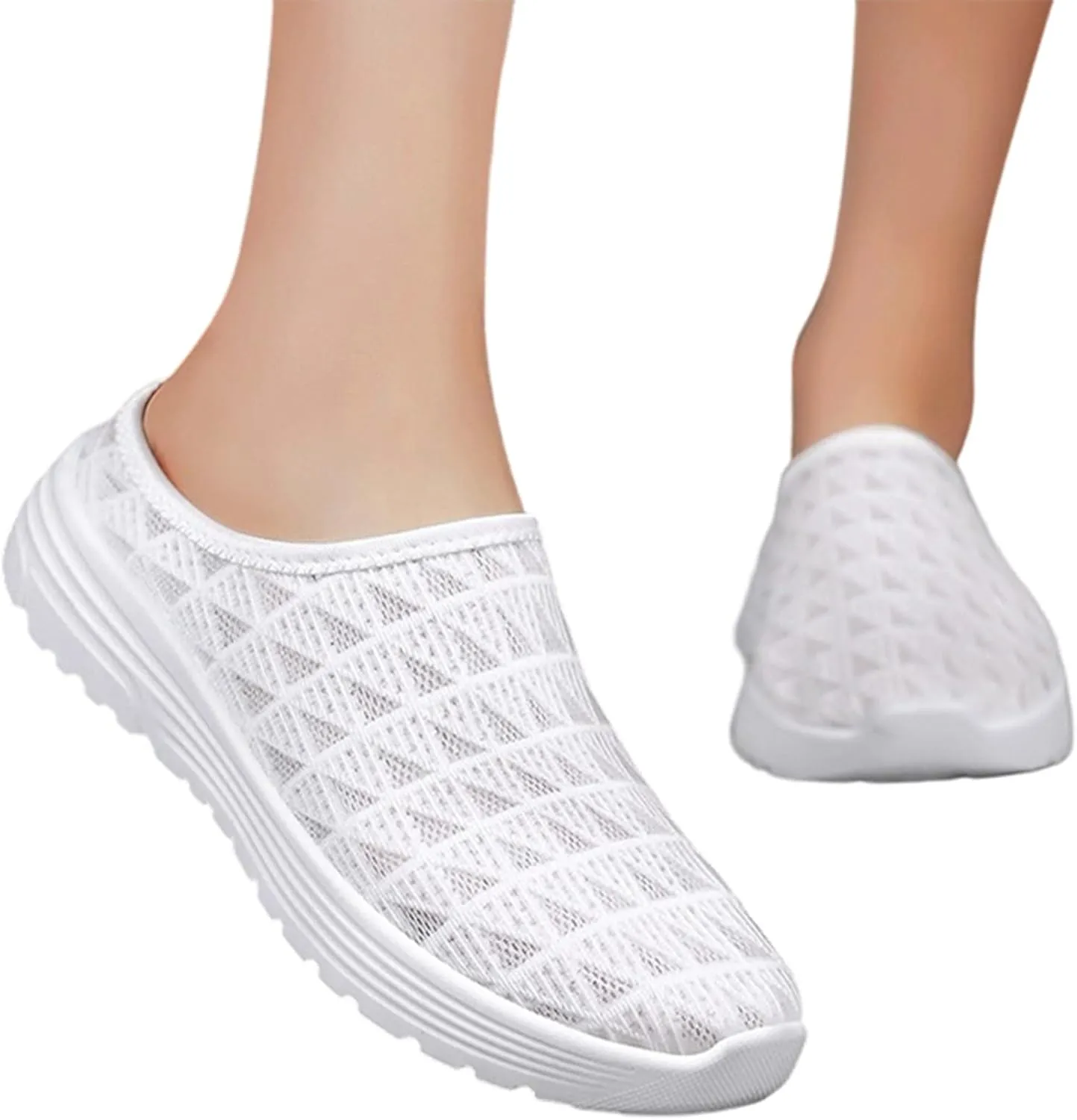 Women's Casual Slip On Loafers Comfortable Mid Heel Shoes for Spring Summer Everyday Wear with Non Slip Sole