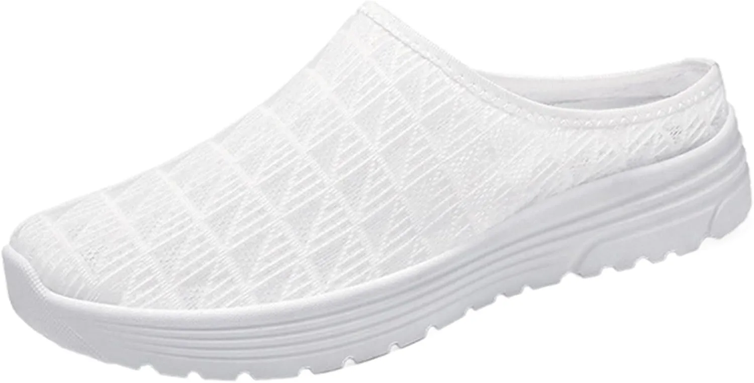 Women's Casual Slip On Loafers Comfortable Mid Heel Shoes for Spring Summer Everyday Wear with Non Slip Sole