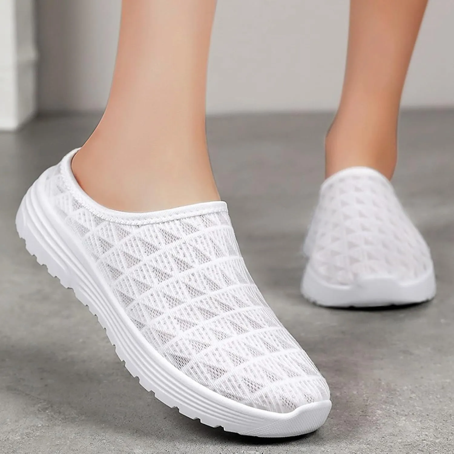 Women's Casual Slip On Loafers Comfortable Mid Heel Shoes for Spring Summer Everyday Wear with Non Slip Sole