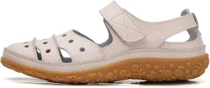 Women's Casual Slip On Shoes Comfortable Flat Sole Hook Loop Fastening Versatile Spring Summer Footwear for Work