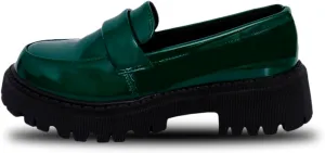 Womens Chunky Loafers Platform Work Shoes Dress Penny Loafers Comfortable Office Shoes Casual Leather Shoes