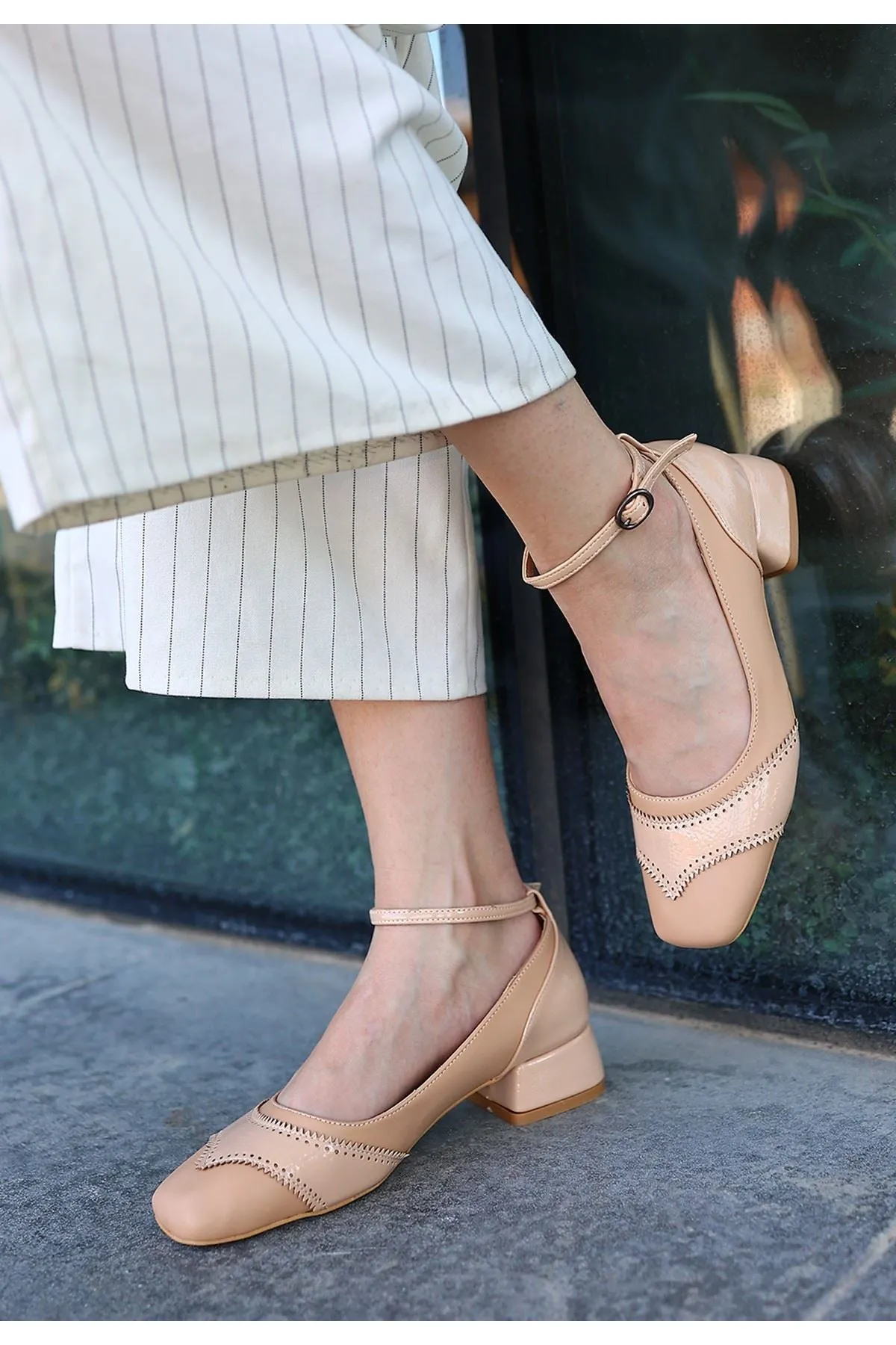 Women's Cream High Heel Shoes