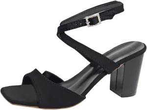 Women's Crisscross Strap Block Heels Sandals Comfortable Open Toe Party Dress Pump Shoes Fashion Square Toe Sandals