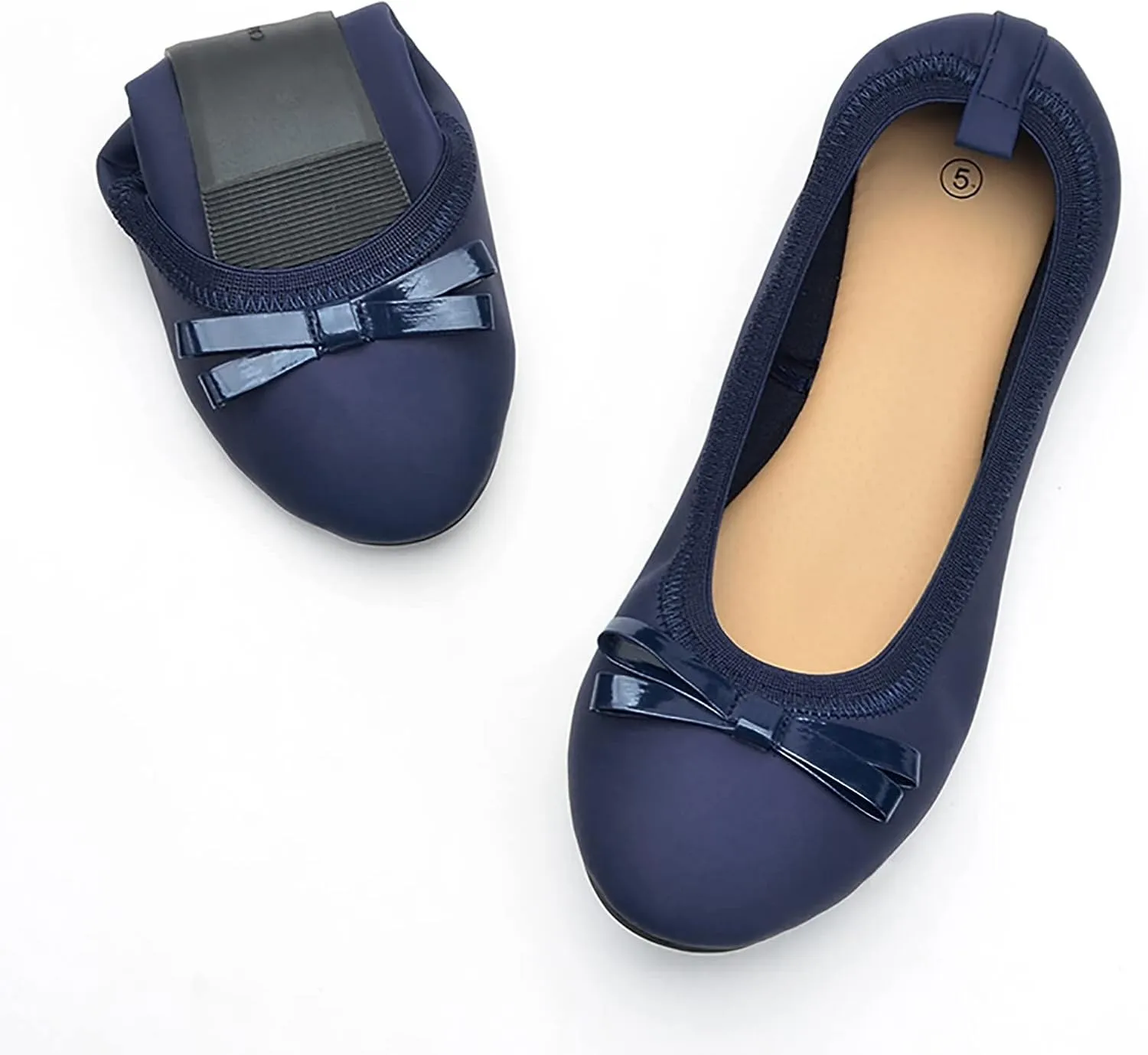 Women's Dress Flats Ballet Comfortable Knit Dressy Flats Comfort Pointed Toe Dress Shoes Slip on Shoes for Women