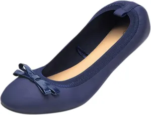 Women's Dress Flats Ballet Comfortable Knit Dressy Flats Comfort Pointed Toe Dress Shoes Slip on Shoes for Women