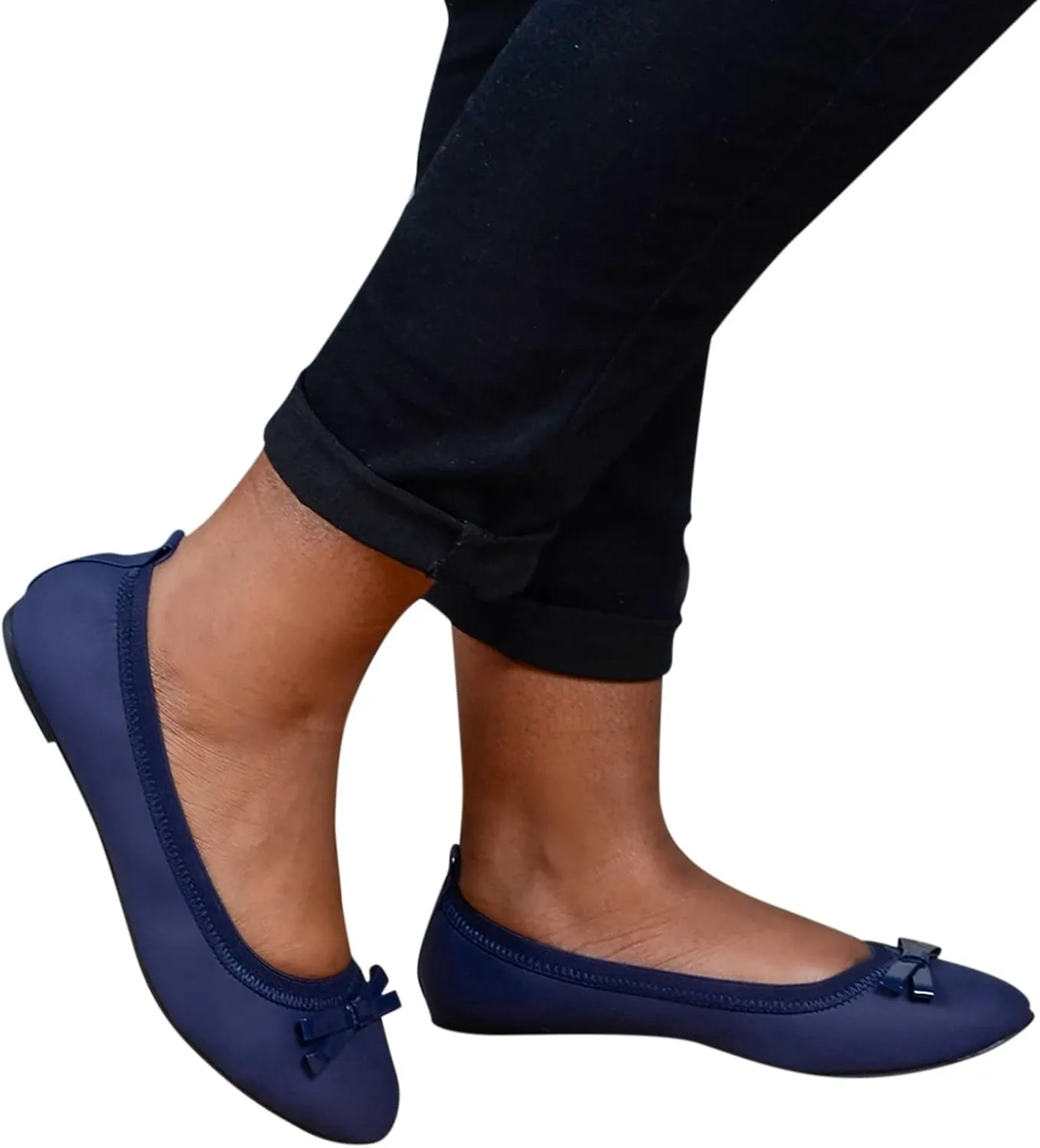 Women's Dress Flats Ballet Comfortable Knit Dressy Flats Comfort Pointed Toe Dress Shoes Slip on Shoes for Women