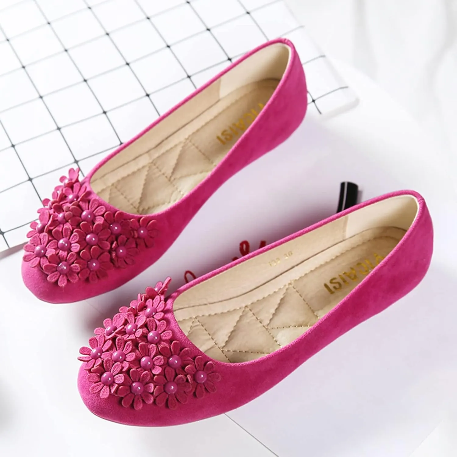 Women's Dress Flats Ballet Flats Shoes for Women Rhinestone Pointed Head Ballet Flats Pointed Toe Leopard Flats