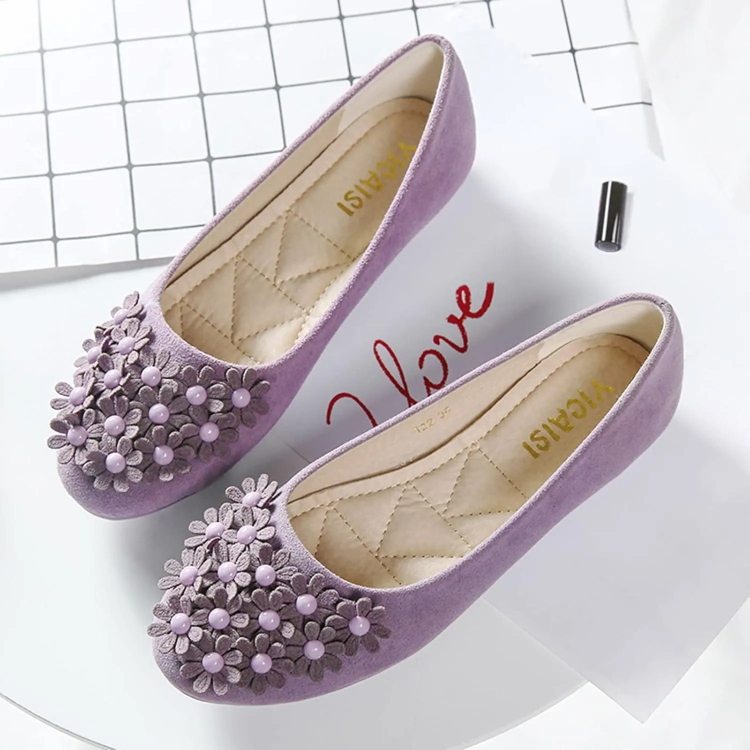 Women's Dress Flats Ballet Flats Shoes for Women Rhinestone Pointed Head Ballet Flats Pointed Toe Leopard Flats