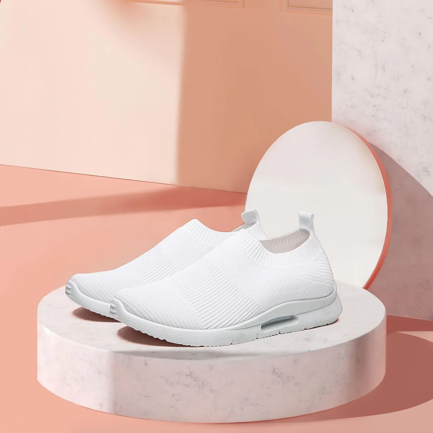 Women's Fashion Sneaker Mesh Slip On Black Non Slip Shoes for Women Comfortable Casual Dress Shoes for Women Womens Red Loafers Slip On Shoes for Men Sneakers