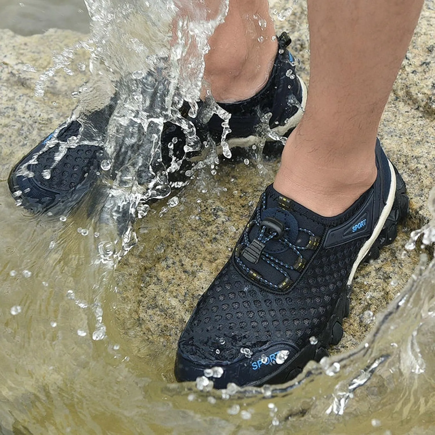 Women's Fashion Sneaker Mesh Slip On Black Non Slip Shoes for Women Comfortable Ladies Shoes Casual Slip On Loafers for Women Casual Grey Sneakers Women